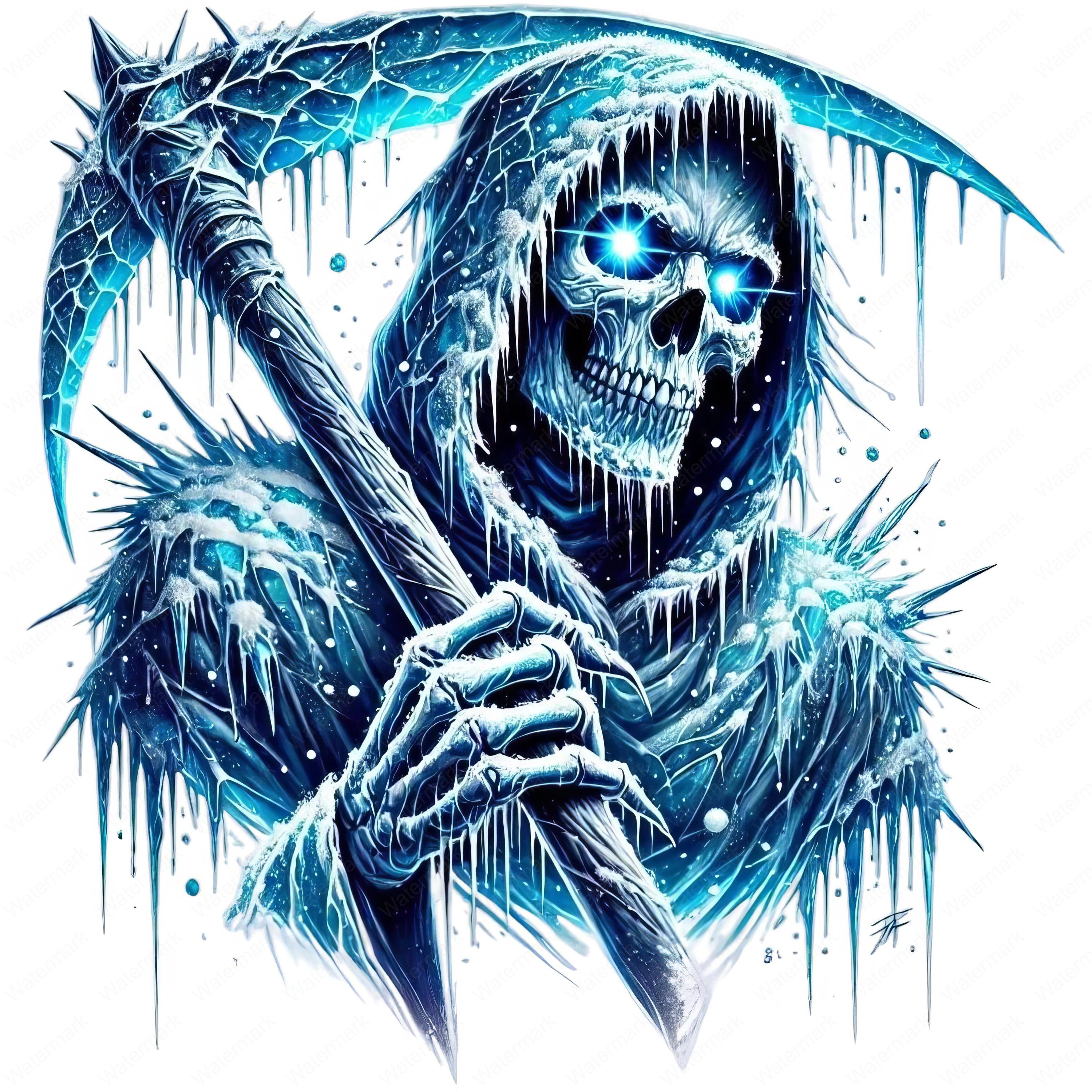 Icy Reaper Clipart Bundle: Frost Art Designs (digital Download) - Etsy