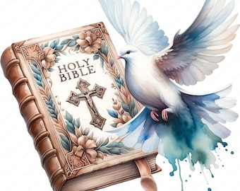 Bible Clipart | Religious Illustrations, Dove Art (Digital Prints)