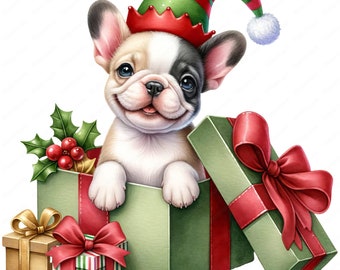 Christmas Puppy Clipart: Holiday Designs (Digital Download)