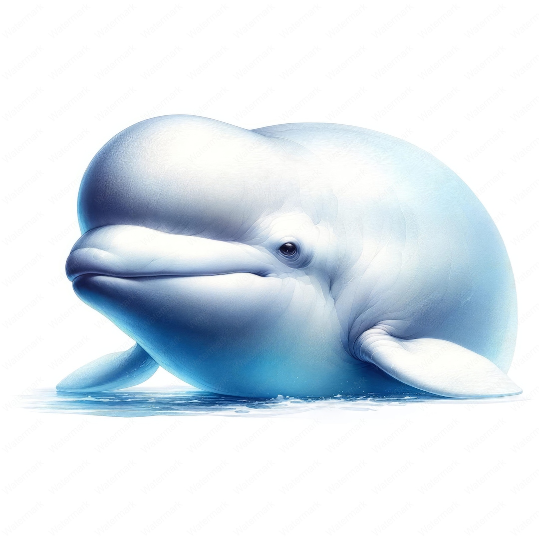 Beluga Whale Clipart | Serene Beluga Whale Clipart Bundle | 10 High ...