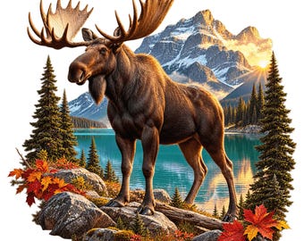 Canadian Wildlife Clipart Bundle, 15 True North Heritage PNG and JPG Designs