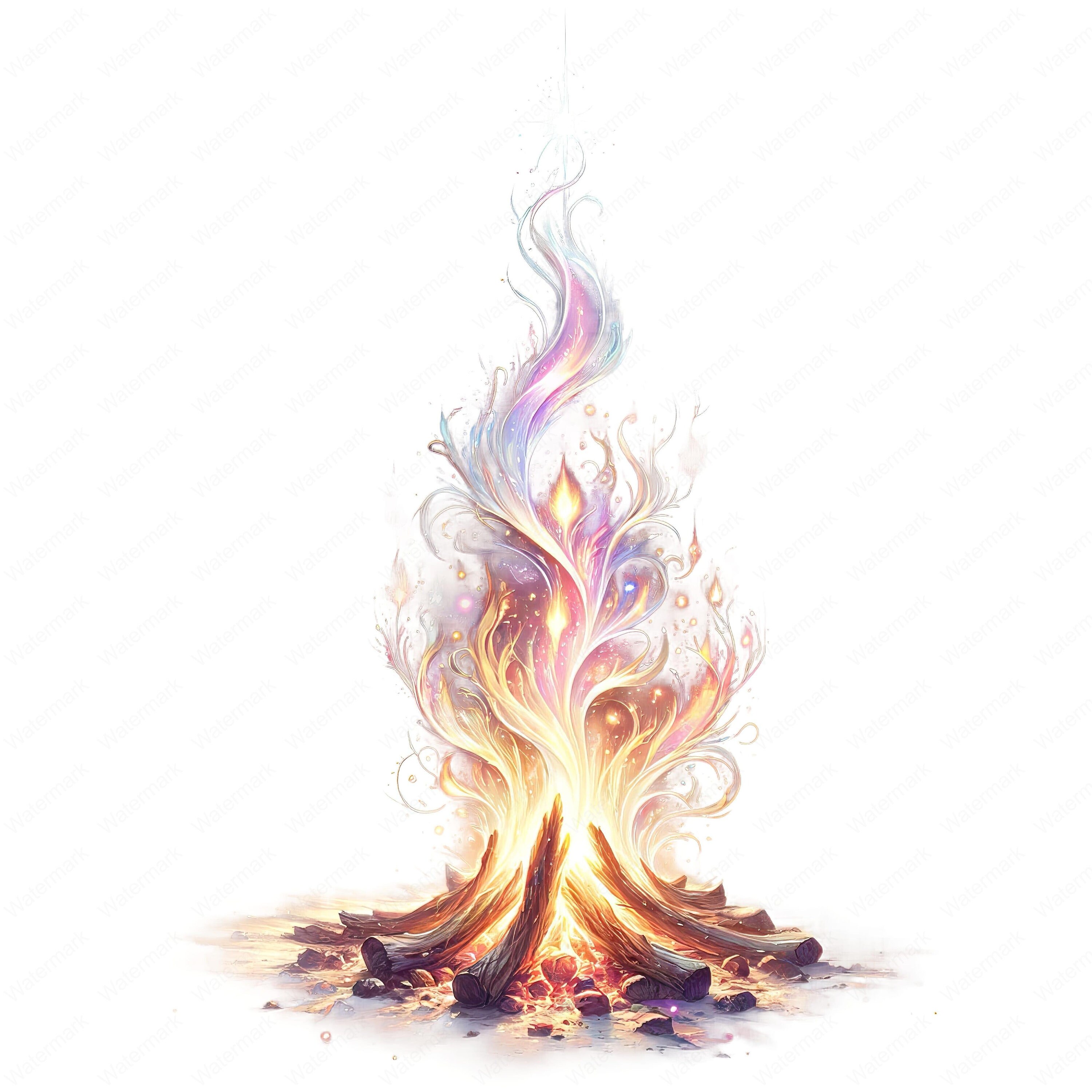 Magic Campfire Clipart Bundle: Enchanting Outdoor Art (digital Download ...