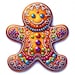 Festive Gingerbread Man Clipart Bundle: Christmas Art (commercial Use ...