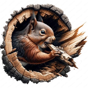 Mysterious Squirrel Clipart Enigmatic Squirrel Clipart Bundle 10