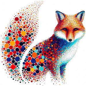 Clipart renard minimaliste | Lot de cliparts renard abstrait | 10 modèles de haute qualité | Art animalier | Imprimables | Utilisation commerciale