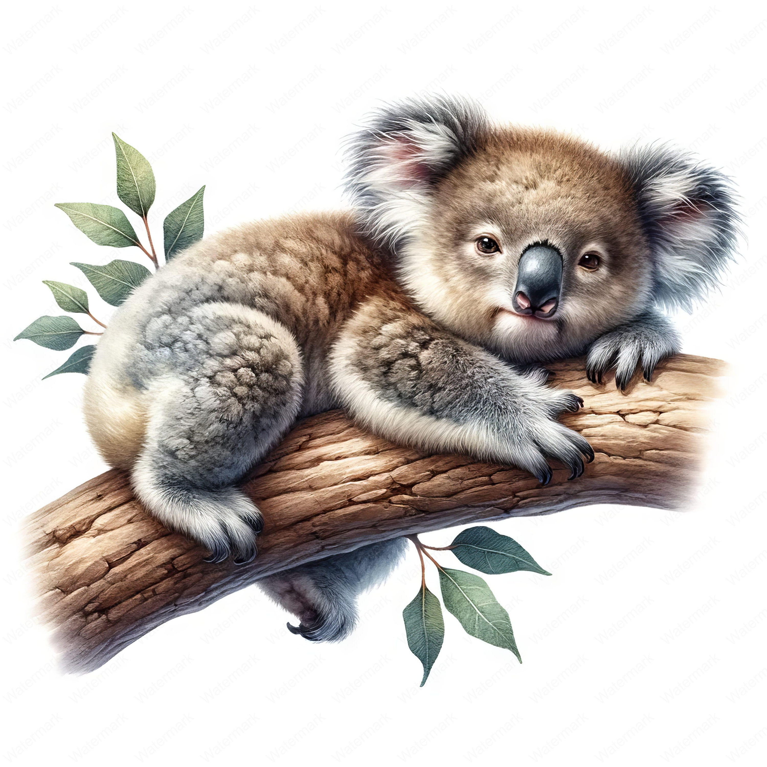 Baby Koala Clipart Clipart Bundle 10 High-quality Images Wall Art
