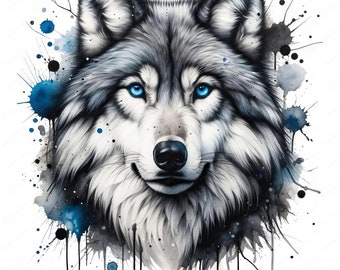 Arctic Wolf Clipart Bundle: 10 Wildlife Art Designs (Digital Download)