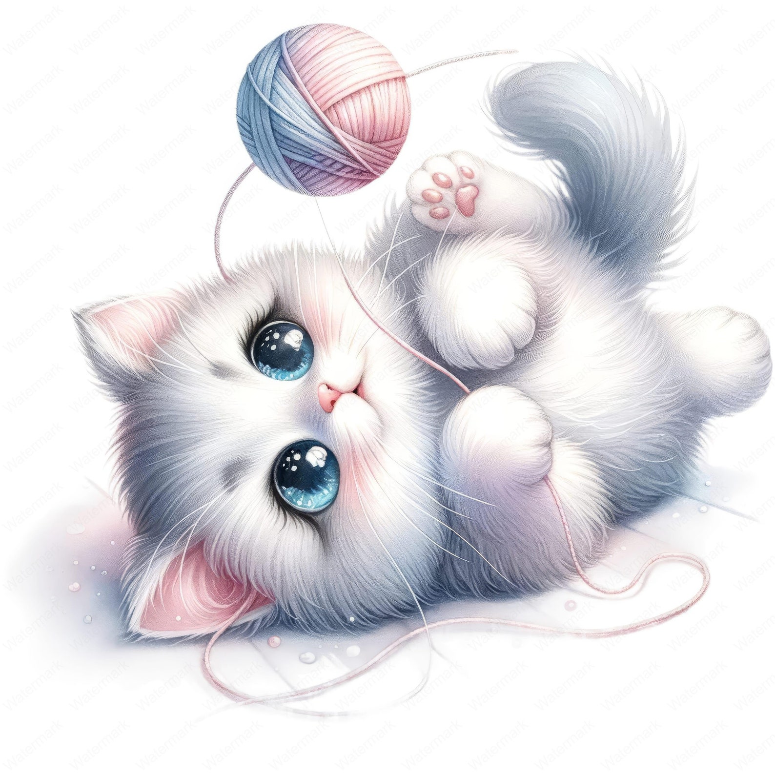 Playful Cat Clipart Charming Playful Cat Clipart Bundle 10 High-quality ...