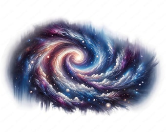Dreamy Galaxy Clipart Bundle | High-Quality Space Art (Digital Download)