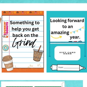 Back to School Teacher Gift Card Holders, First Day of School Teacher Gift, Coffee Gift Card Holder, Teacher Gift Ideas, Happy First Day