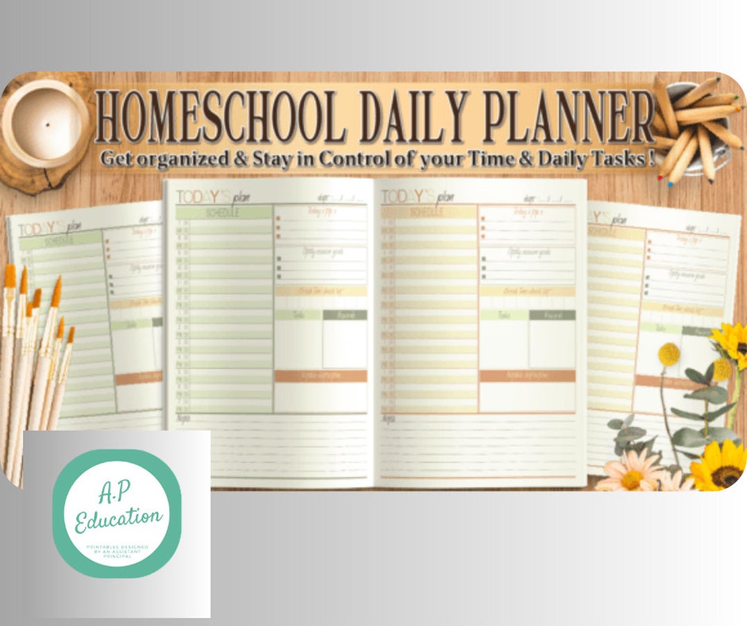 Printable Homeschool Planner Bundle, 50 Pages, Homeschool Planner ...