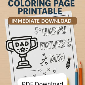 Tarjeta del Día del Padre, Sobre papá, Día del Padre, Tarjeta para colorear imprimible, Todo sobre papá, Completar espacio en blanco, Regalo para el Día del Padre para niños, Colorear a papá