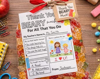 Teacher Appreciation Week Card, Printable Thank You Teacher Coloring Page, All About My Teacher Questionnaire Flyer, Last Day of School Gift