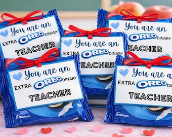 Oreo Lehrer Wertschätzung Woche Lecker Tag, druckbare Karten (PDF) anpassbar