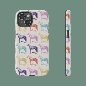 Equestrian Tough Phone Case: Horse Lover Gift