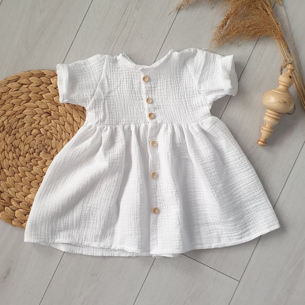 Musselinkleid Muslin Sommerkleid Babykleid Kinderkleid Musselin