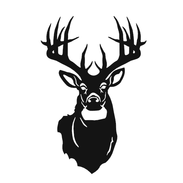 Deer wall decor laser cut files / deer dxf svg files / deer plasma cut files / deer wall art laser dxf files / dxf files for cnc plasma