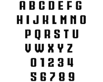 Alphabet letters and numbers dxf svg files / dxf font files for plasma / dxf letters cut ready / laser cut files / cut ready font / vector