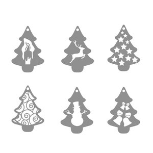 Weihnachtsverzierung Plotter-Svg-Dxf-Dateien / Weihnachtsverzierung Dateien für DDR3-Plasma-Cut / Dxf-Datei für Laser / Laser geschnitten Datei / Cnc-Plasma geschnitten Datei