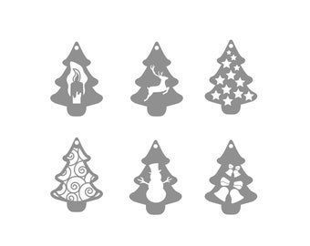Christmas Ornament SVG DXF Files: Plasma Cut, Laser Cut (Digital Download)