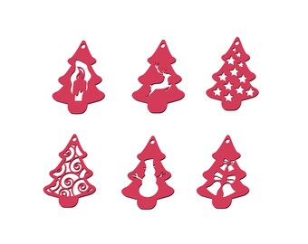 3D Printer Christmas Tree Ornaments: STL Digital Files