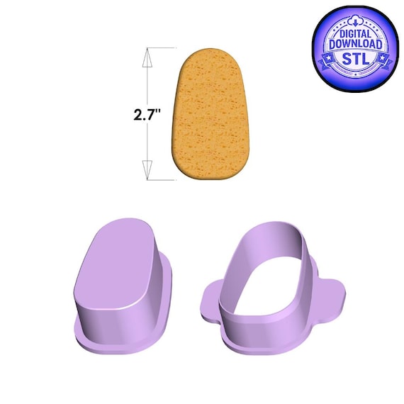 2.7in Tapered Cakesicle Cake Pop Cutter & Plunger STL Files | Digital Download