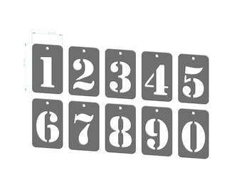 3D Printer House Numbers STL File: Hanging Digits 0-9 (Digital File)