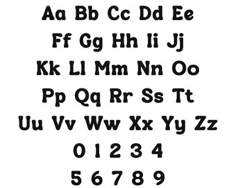 Retro Bubble Alphabet SVG Bundle, Groovy Letter & Number DXF Files, Cute Decorative Font for Cricut Sublimation