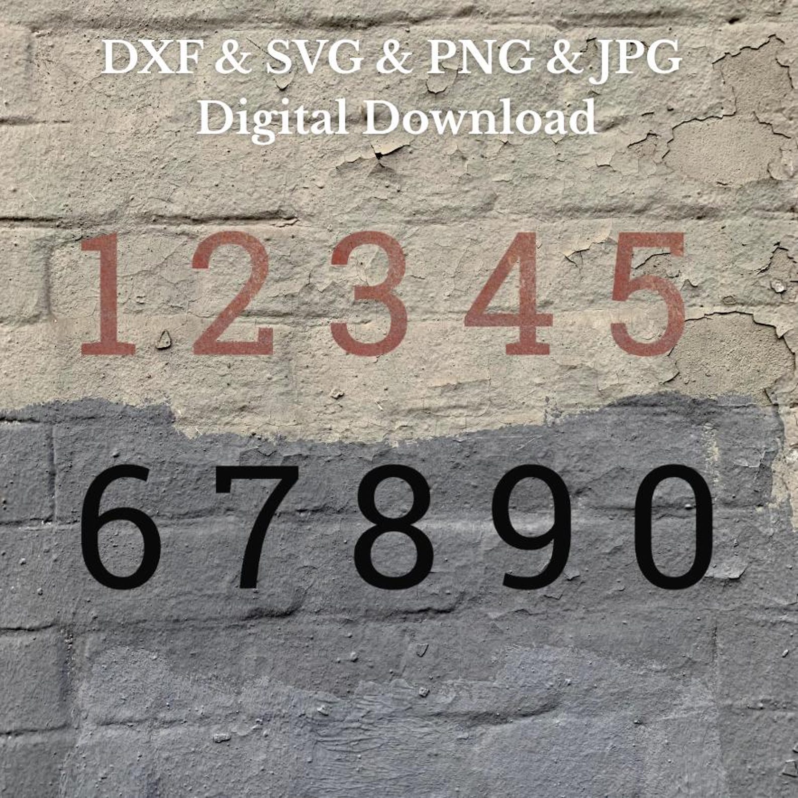 Modern Metal House Number Font Dxf Svg | Metal Home Address Numbers Dxf ...