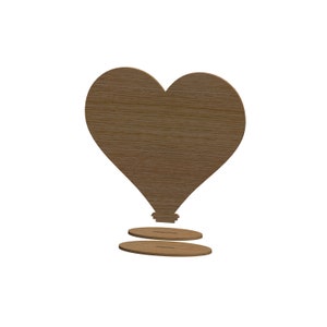 Herz Stehendes Dekor Dxf Plotterdatei / Herz Dekor Laser Cut Dateien / Valentinsgruß Dekor / Laser Cut Dateien / Valentinstag Herz Dekor / Dxf Dateien für Laser Laser