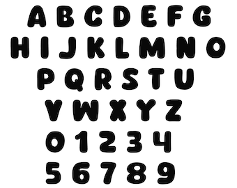 Letters and numbers dxf svg files / dxf font files for plasma / letters cut ready / numbers laser cut files / dxf letter file for cnc plasma