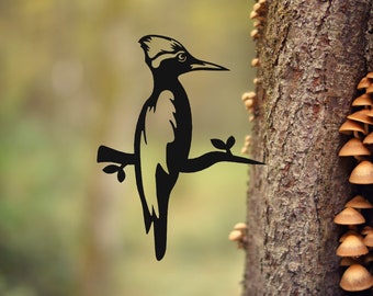 woodpecker tree stake Dxf Svg files / yard decor cnc plasma cut files / tree stakes laser dxf files / tree decor laser cut files / ready cut
