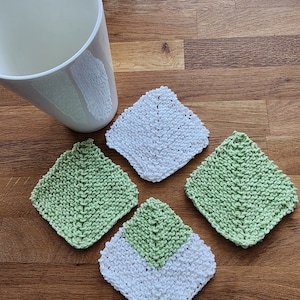 Yarn-N-Pantry Handmade Knitted 100% Cotton Coasters