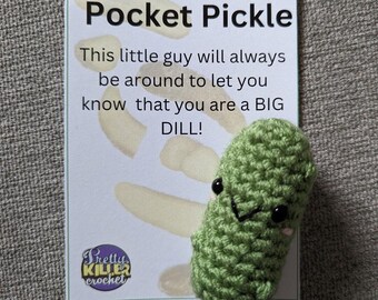 Pickle de poche au crochet (anxiété, stress) *Soutien émotionnel*