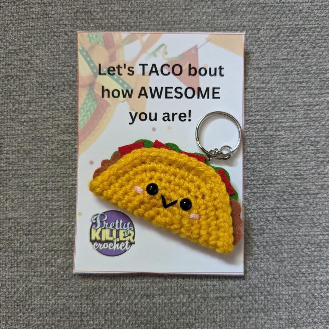 PRNTABLE Emotonal Support Taco Tags, Let's Taco 'bout T, Dgtal PDF...