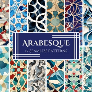 Arabesque Patterns: Middle Eastern Inspired Designs (PNG)