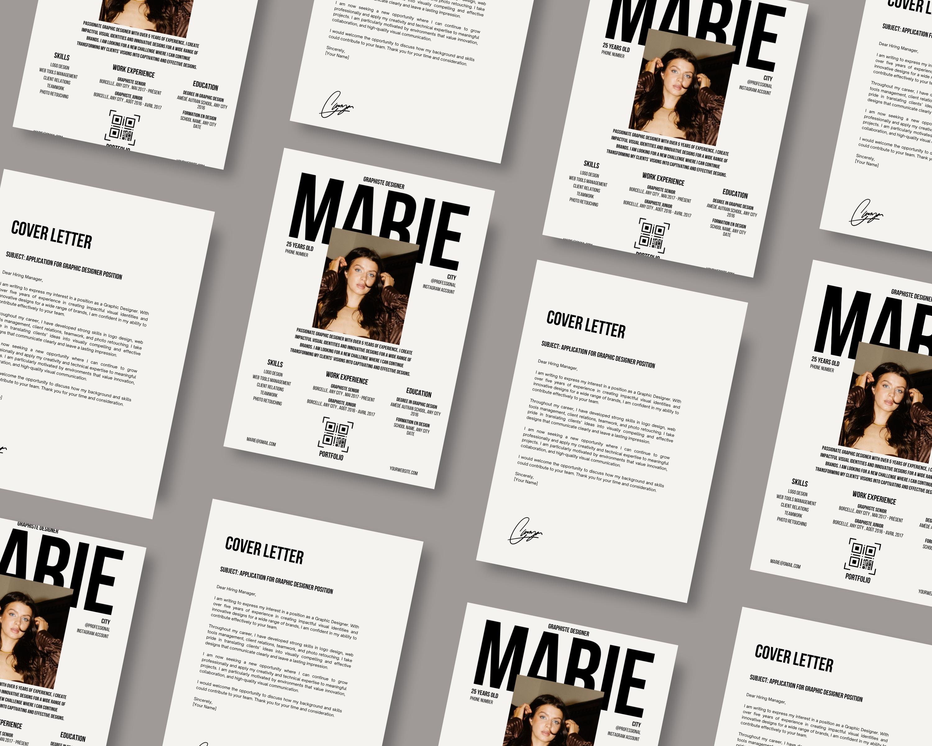 Creative Resume Template Canva | Modern CV Template | ATS Friendly ...