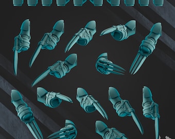 Grimdark Bits - 5x Scylla Claws