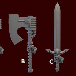 Heresy Bits - 5x Katafrakt Melee Weapons
