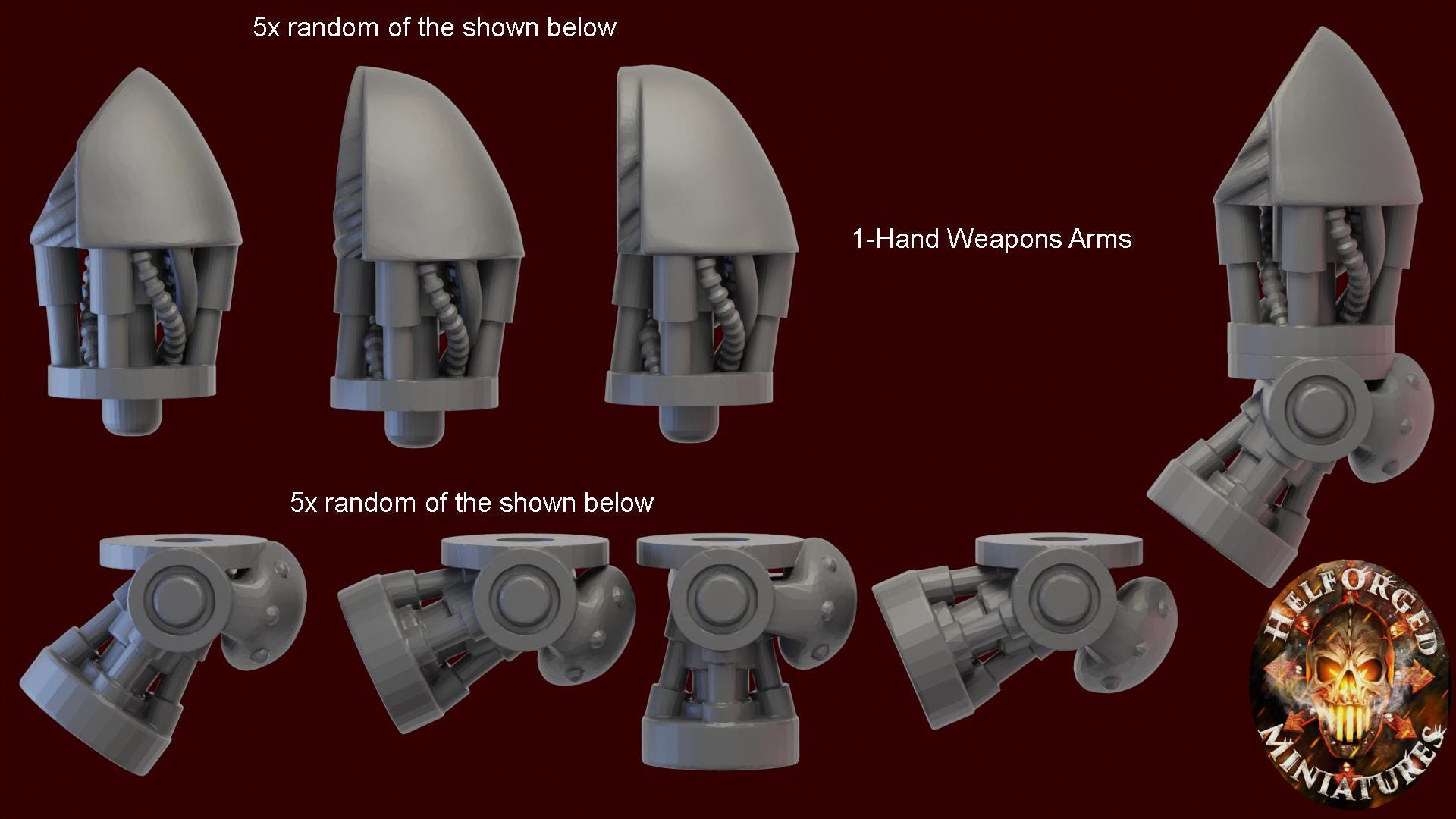 Heresy Bits - 5x of Bionic Arms