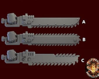 Heresy Bits - 5x Ripper Chainswords