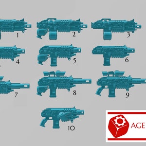 Grimdark Bits - 5x Scylla Bolt Rifles