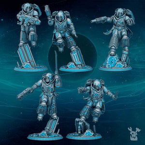 Grimdark Bits - 5x Scylla Assault Squad (Pre-Assembled)