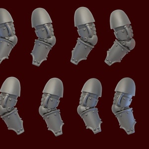 Heresy Bits - 5x Pairs (10x total) Mk3 Arms (One-Handed Weapons)