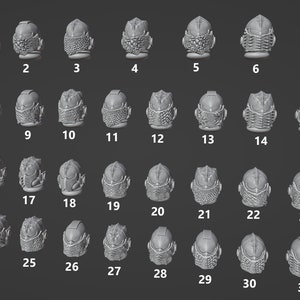 5x Lizard Helmets