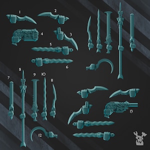Grimdark Bits - 5x Scylla Weapons