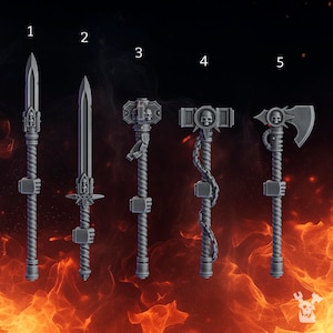 Grimdark Bits - 5x Warden Melee Weapons