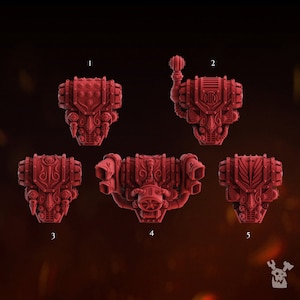 Grimdark Bits - 5x Himmlische Klingen Backpacks