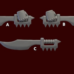 Heresy Bits - 5x Xiphos Trench Blades