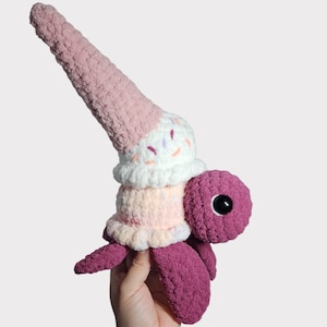 Ice Cream Turtle - Ice Cream Crochet Turtle - Crochet Turtle - Turtle - Amigurumi - Stuffed Animal - Plushie - Handmade Toy